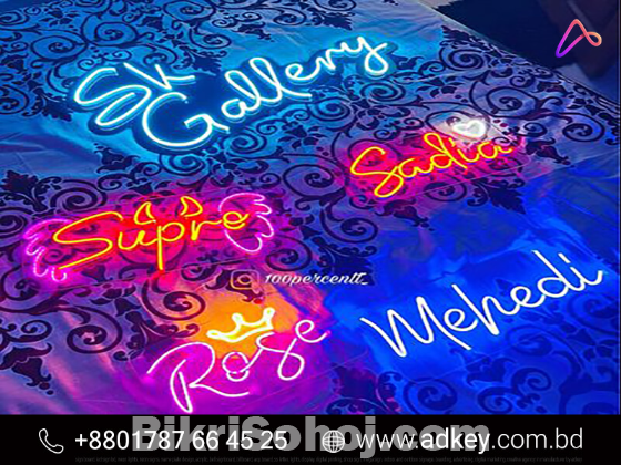 Custom Neon Signs & Lights Advertising in Dhaka BD